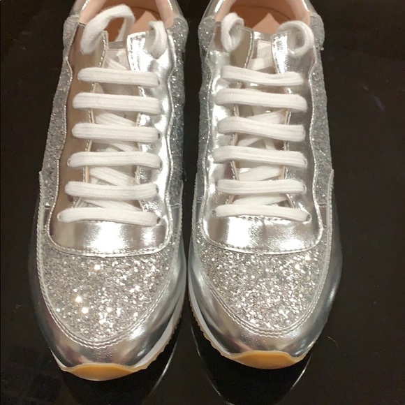 Kate Spade Felicia Sneaker Silver Glitter - Picture 5 of 5